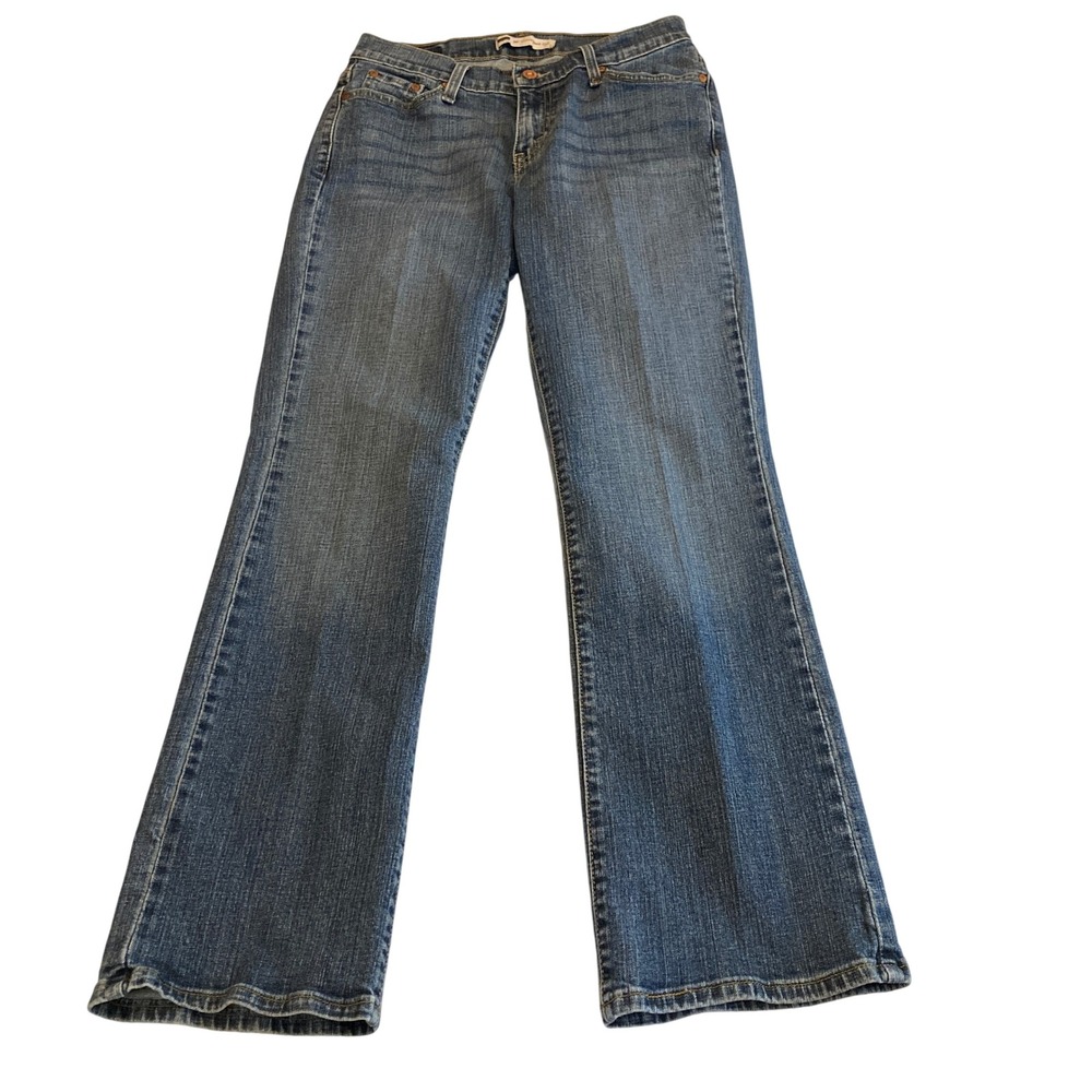 Levis 529 Curvy‎ Boot Cut Jeans Womens 10M Medium Wash Denim Stretch Blue